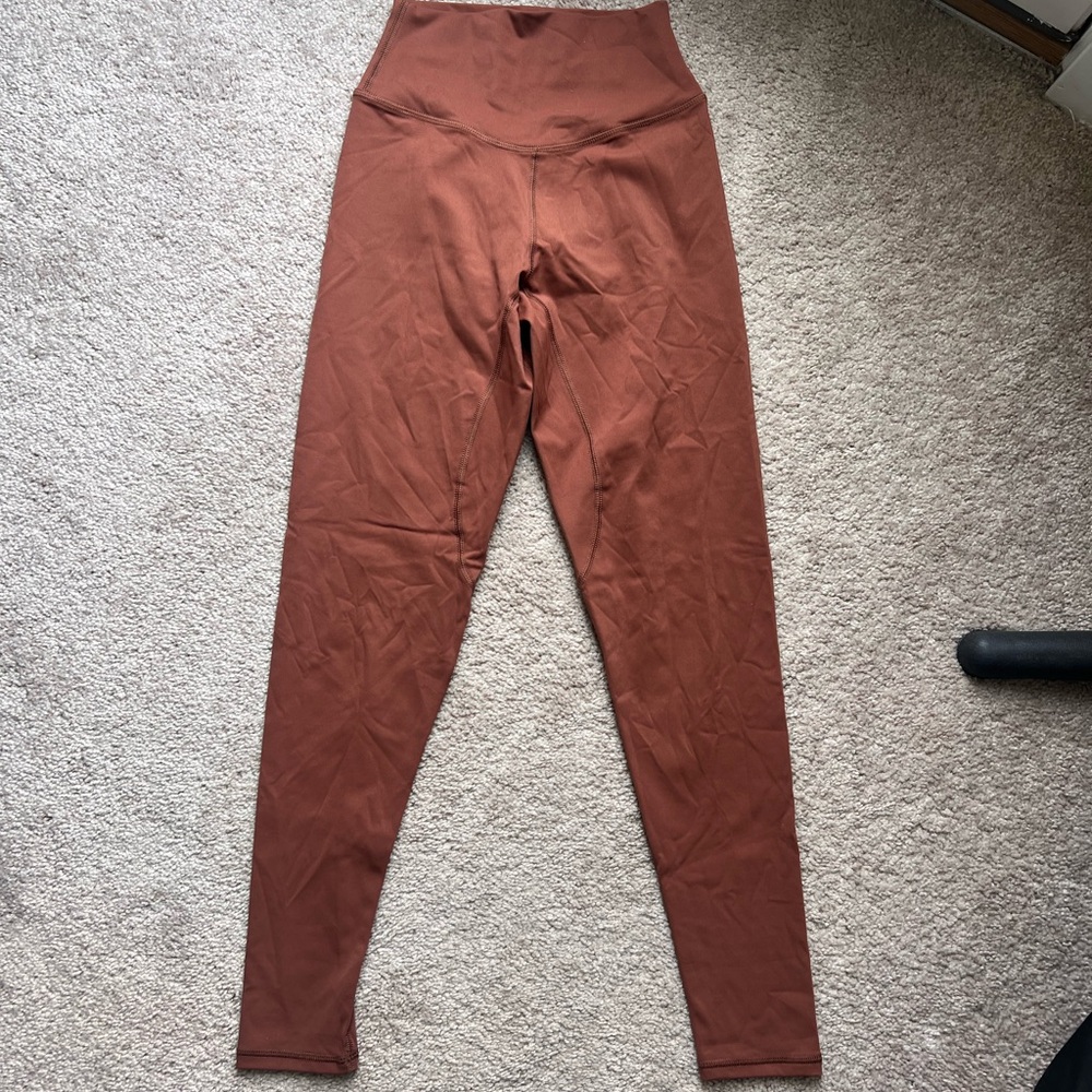 High-Waisted Brown Leggings